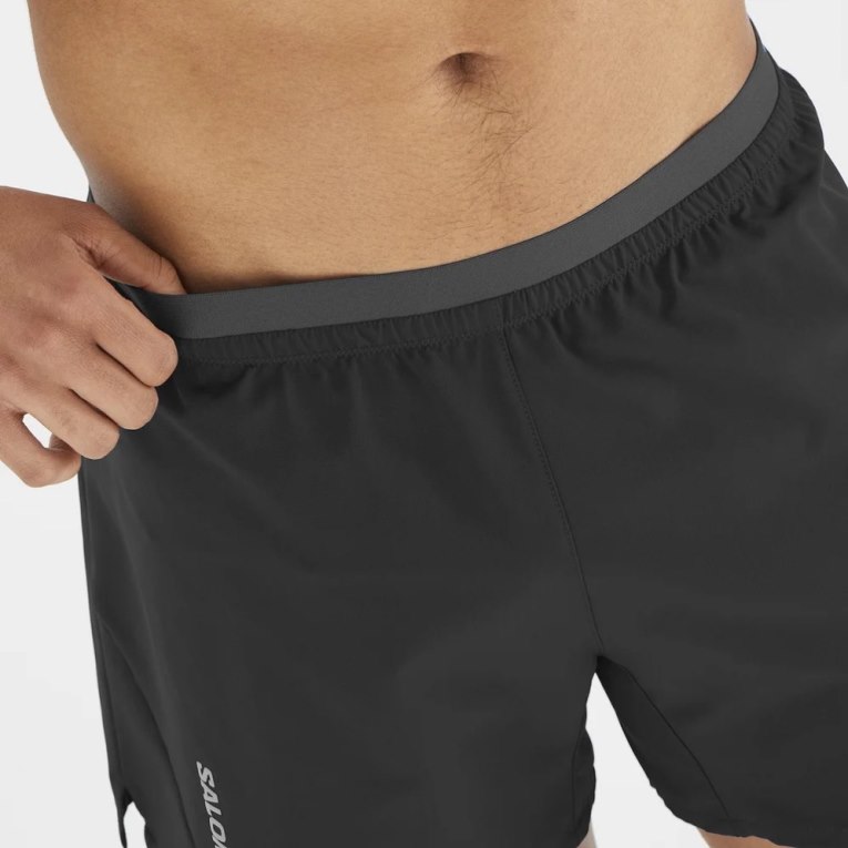 Salomon Cross 5'' Men's Shorts Black | CA 78Z3